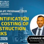 SLQS Oman APC Programme 2026 Quantification and Costing of Construction Works Session Flyer