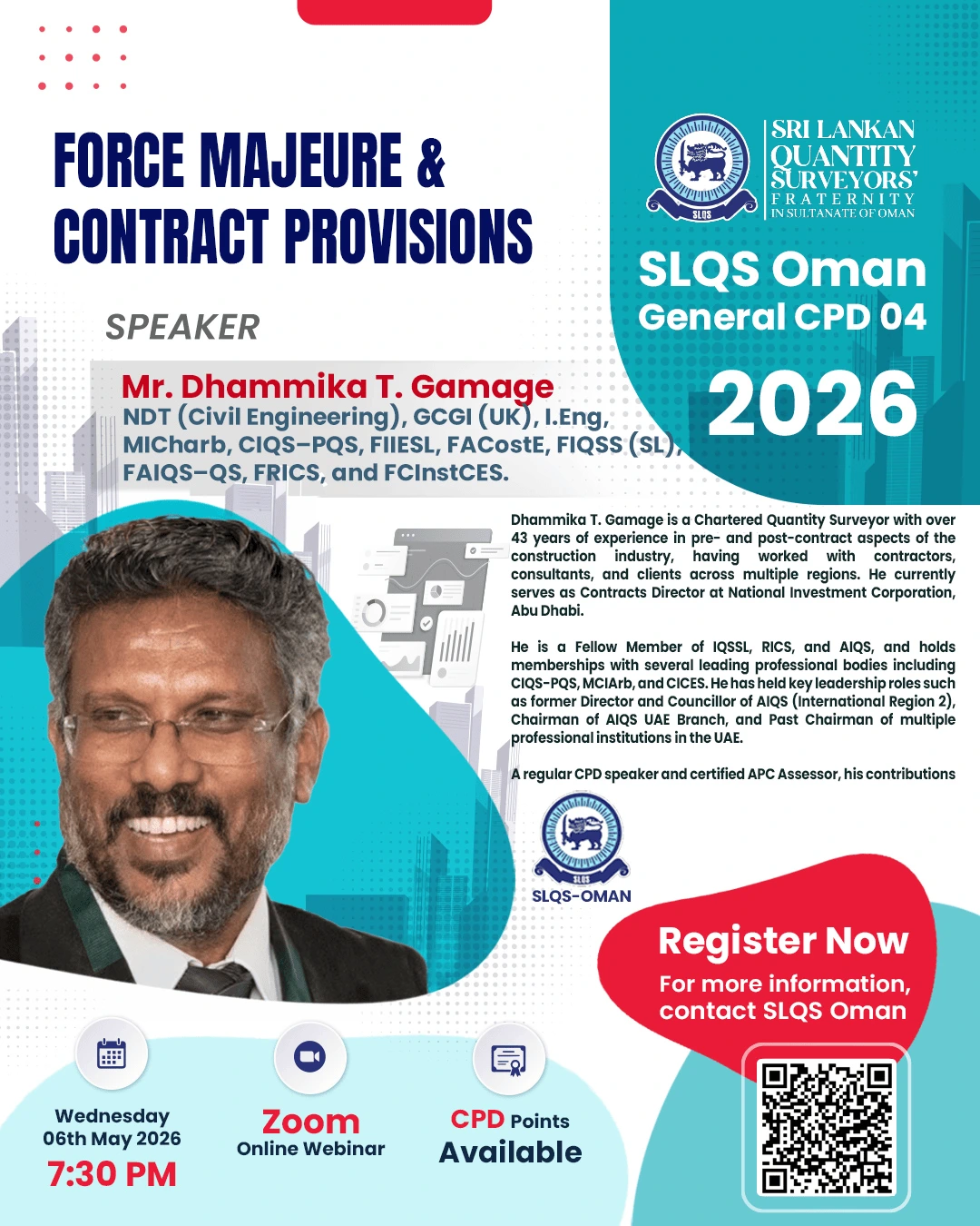 Force Majeure and Contract Provisions SLQS Oman General CPD 04 2026